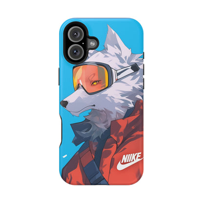 'Snow Wolf' Magnetic Tough Cases