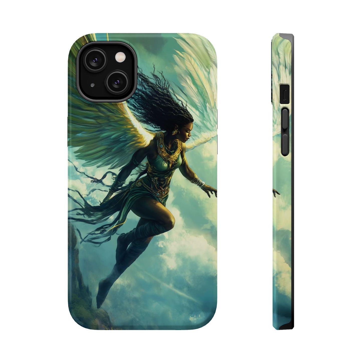 ﻿Celestial Ascension: The AI Angelic Phone Case