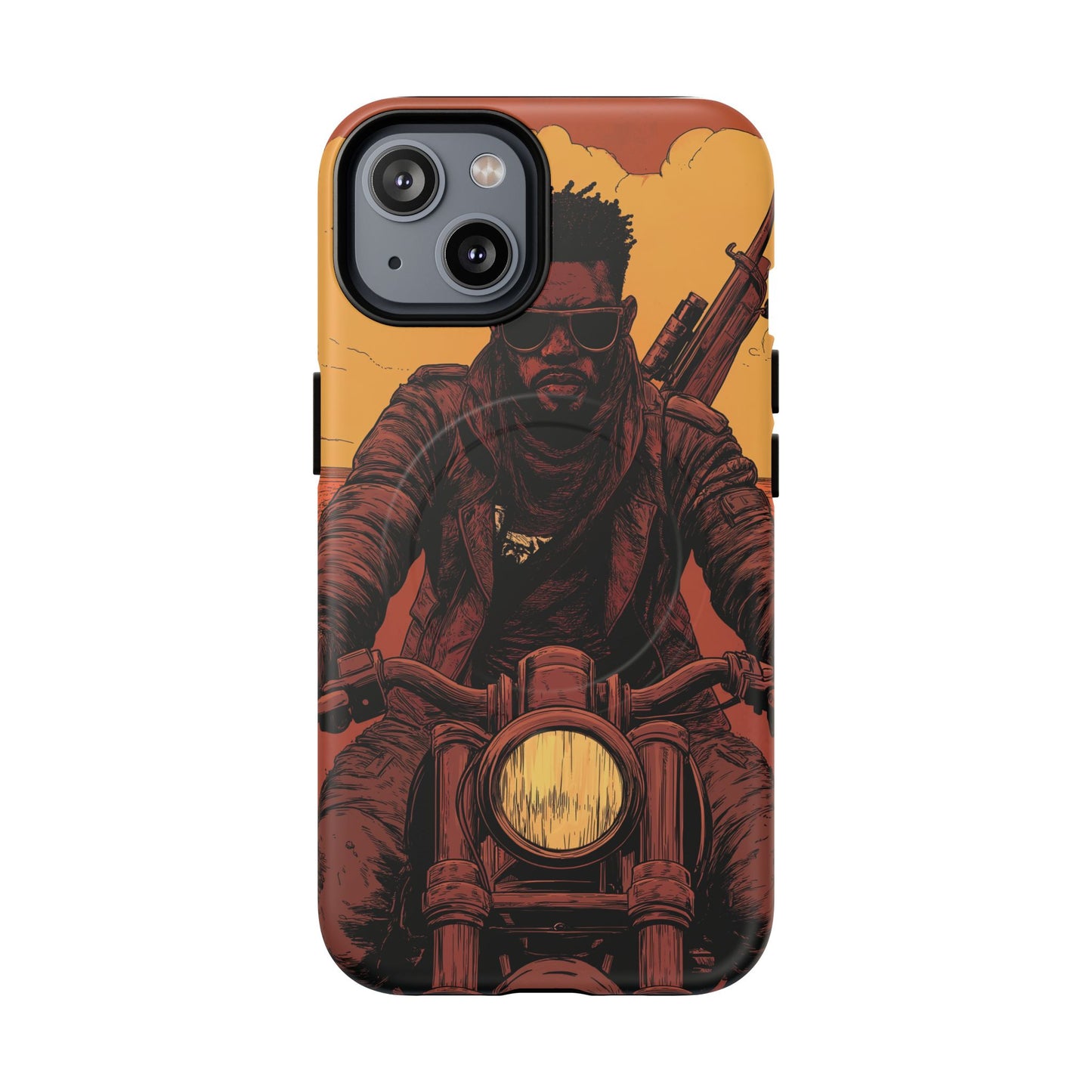 Motorcycle Rider Tough Magnetic Phone Case - Bold Design for Adventurers