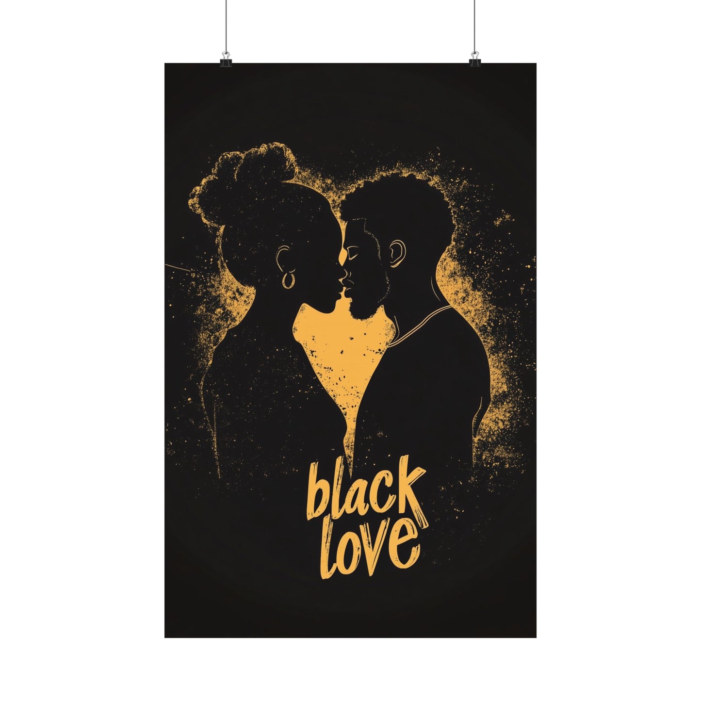 'Black Love' Matte Vertical Posters