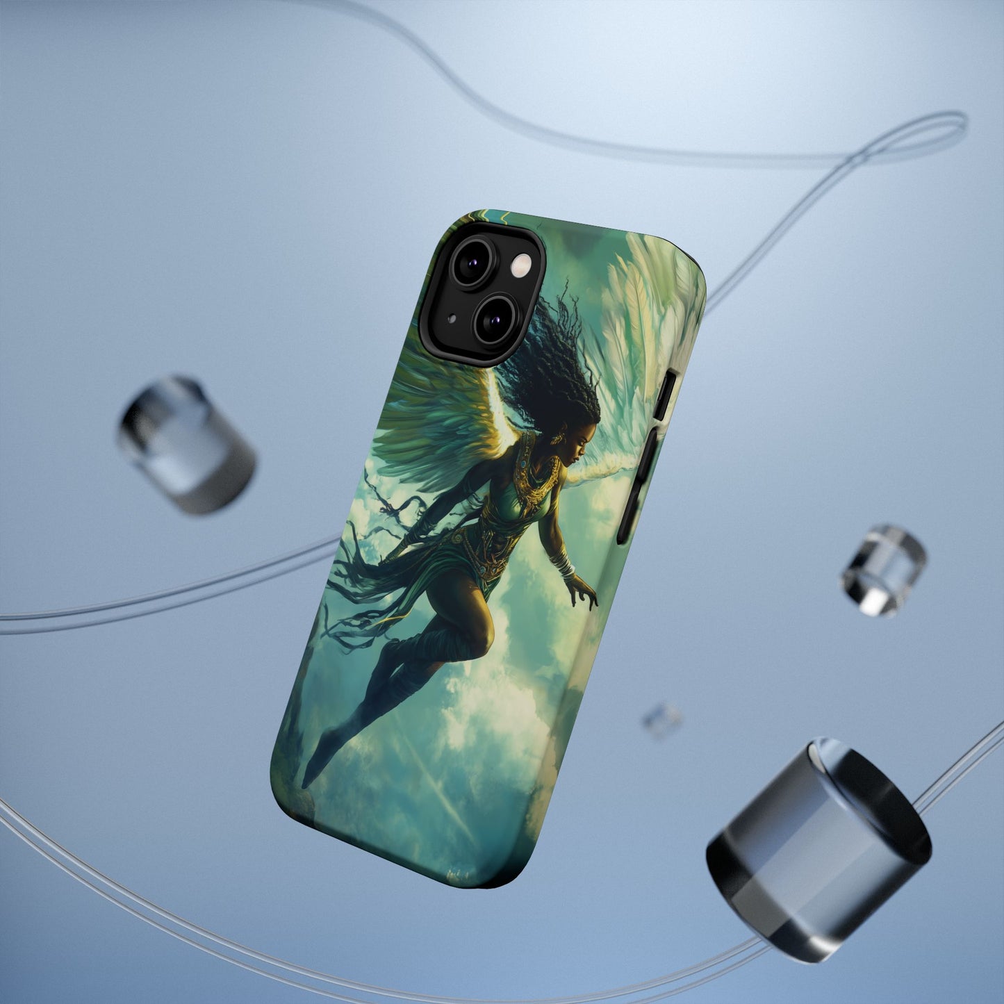 ﻿Celestial Ascension: The AI Angelic Phone Case