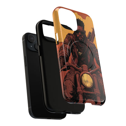 Motorcycle Rider Tough Magnetic Phone Case - Bold Design for Adventurers