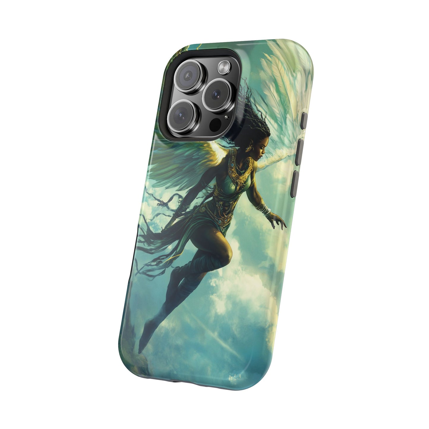 ﻿Celestial Ascension: The AI Angelic Phone Case