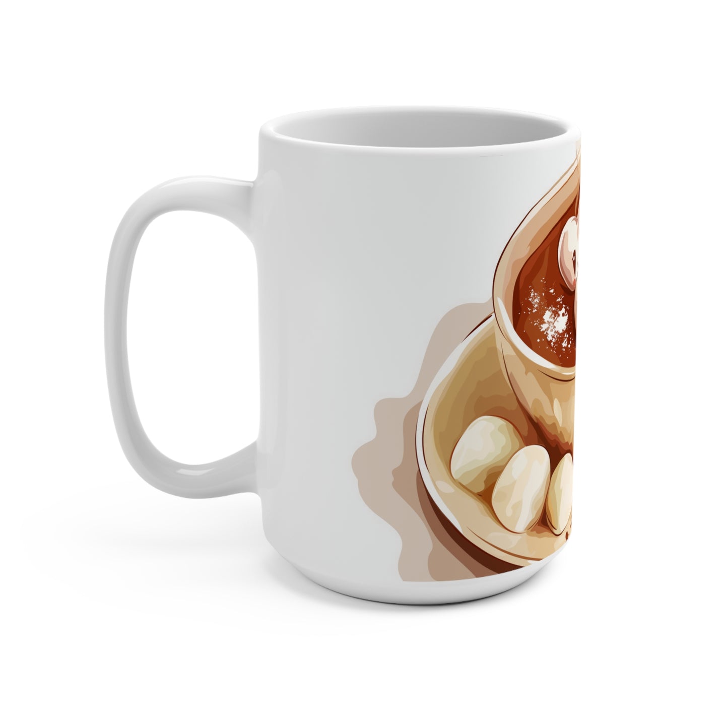 Chocolate Smiling Hearts Mug 15oz