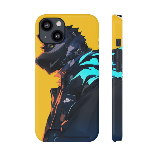 'Lone Wolf' Phone Case With Card Holder