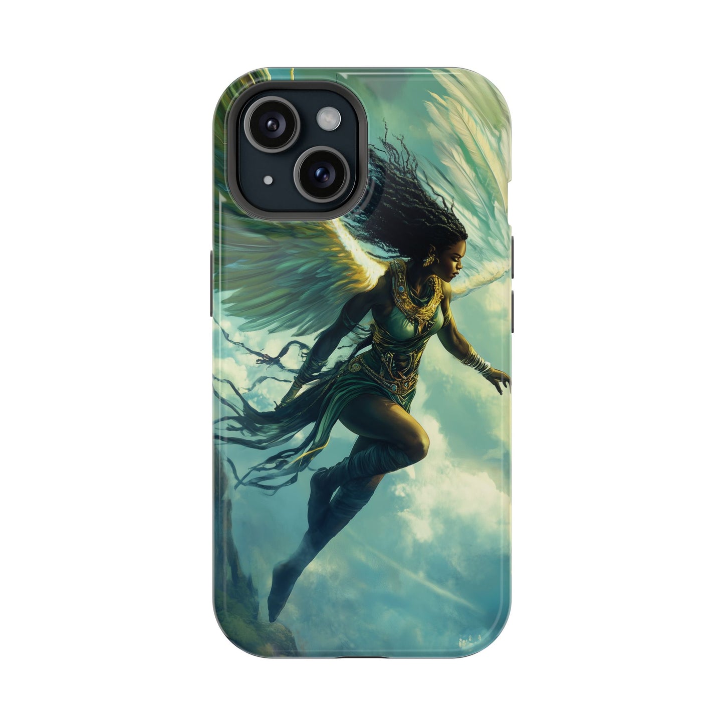 ﻿Celestial Ascension: The AI Angelic Phone Case