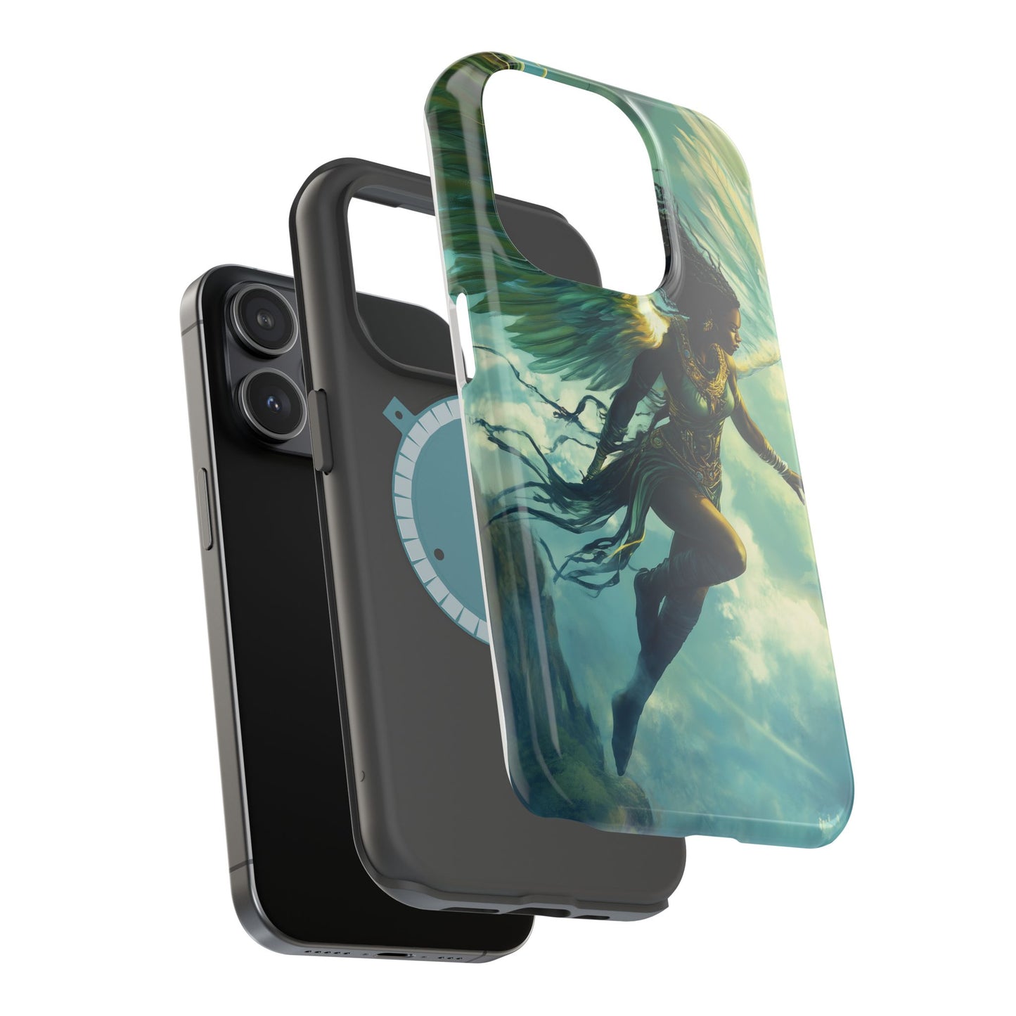 ﻿Celestial Ascension: The AI Angelic Phone Case