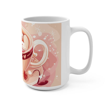 Hot Chocolate Hearts Mug 15oz