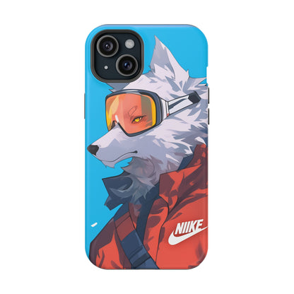 'Snow Wolf' Magnetic Tough Cases