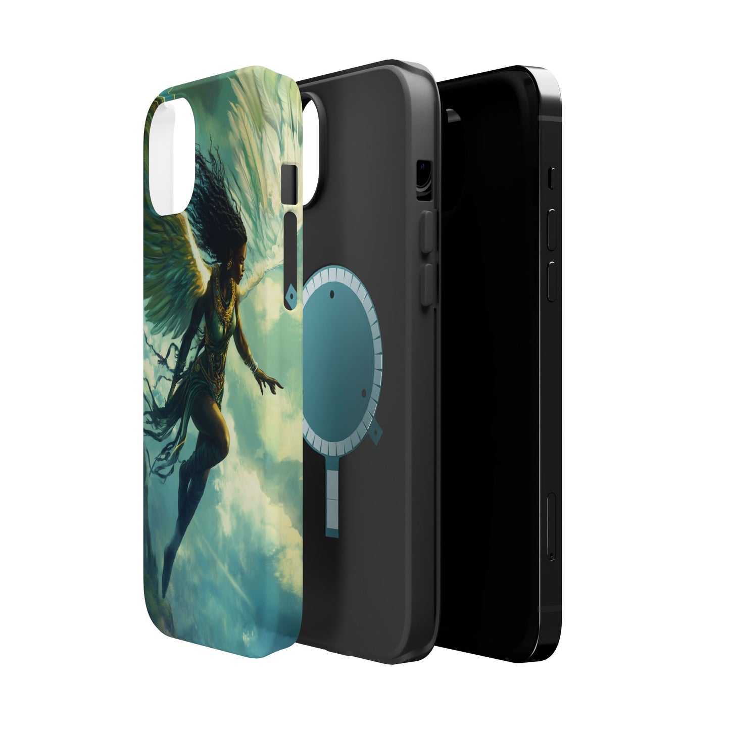 ﻿Celestial Ascension: The AI Angelic Phone Case