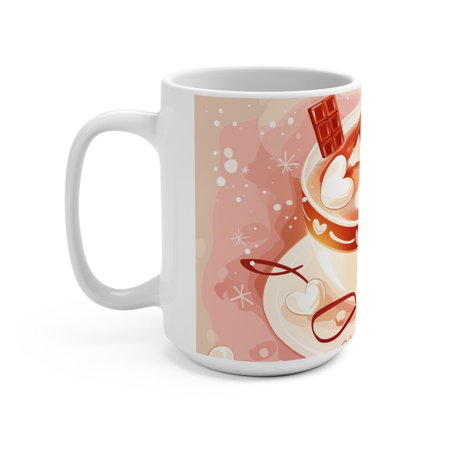 Hot Chocolate Hearts Mug 15oz