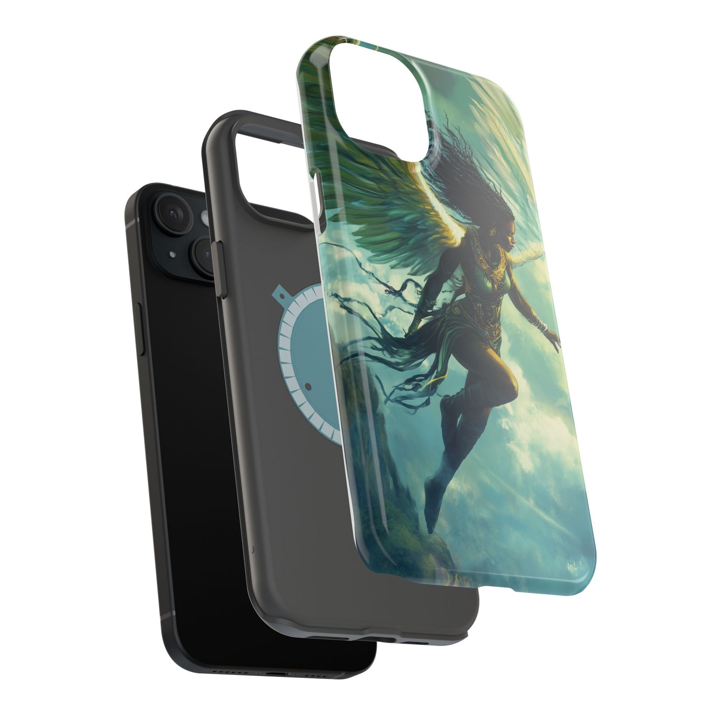 ﻿Celestial Ascension: The AI Angelic Phone Case