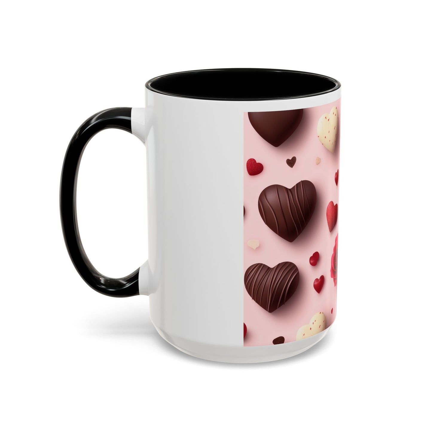 'Valentines day pattern' Accent Coffee Mug (11, 15oz)