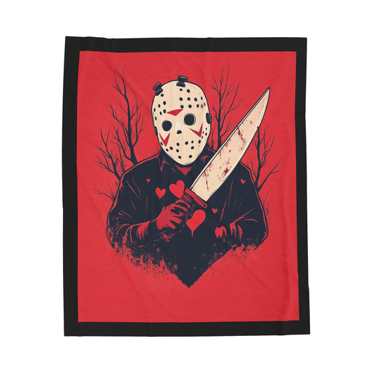 'Jason Voorhees in love' Plush Blanket