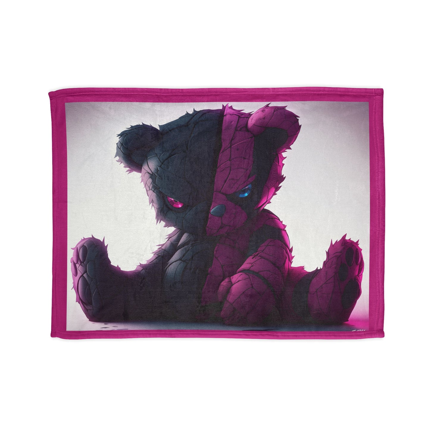 Cozy Bear-Themed Soft Polyester Blanket for Kids and Cozy Spaces