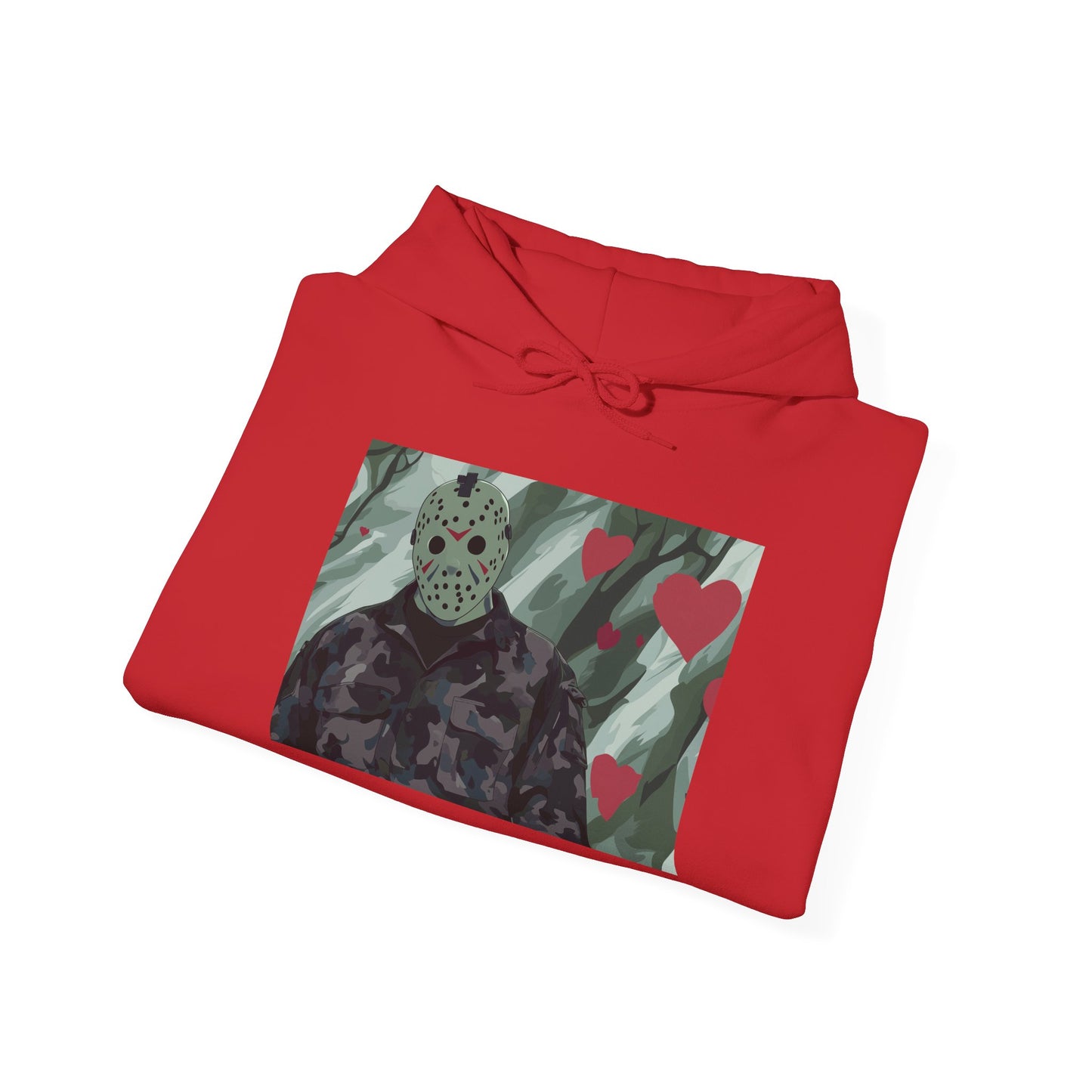 'Jason Voorhees in love' Unisex Heavy Blend™ Hooded Sweatshirt