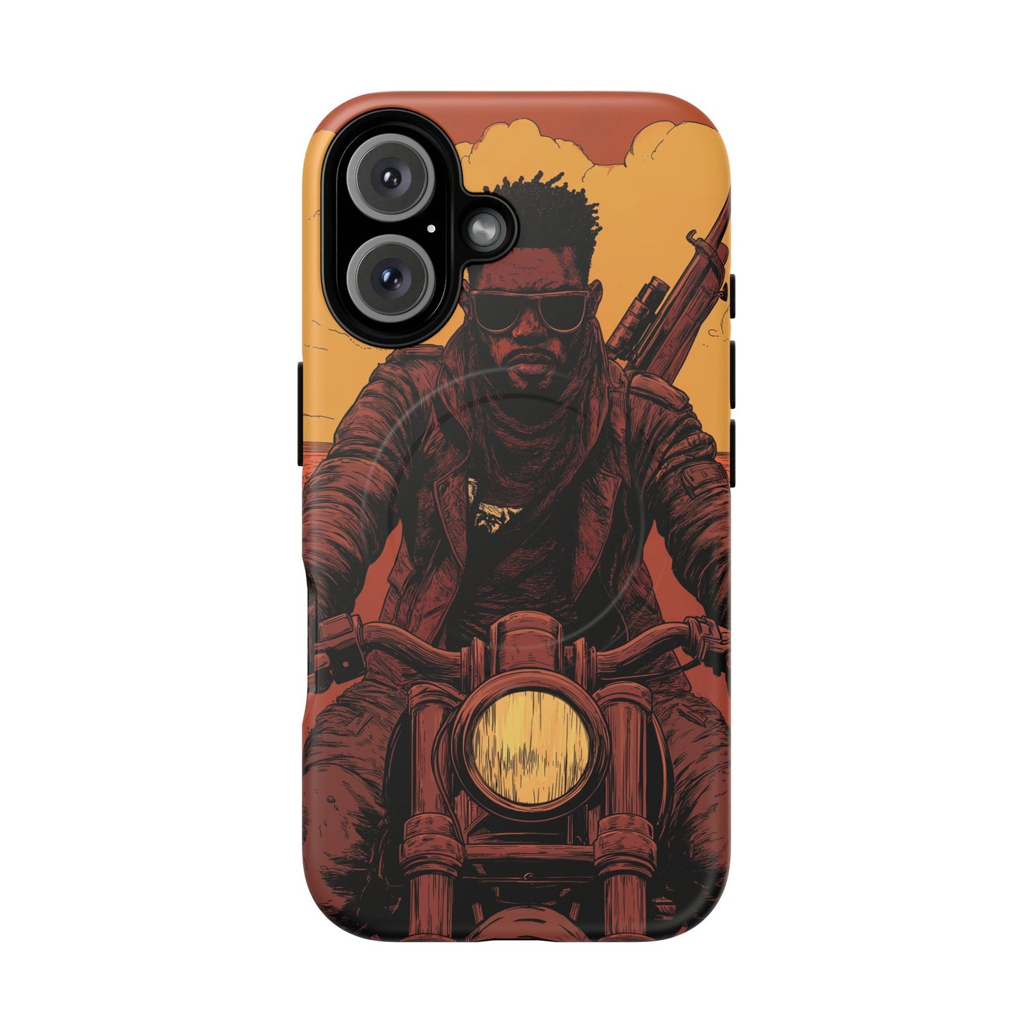 Motorcycle Rider Tough Magnetic Phone Case - Bold Design for Adventurers