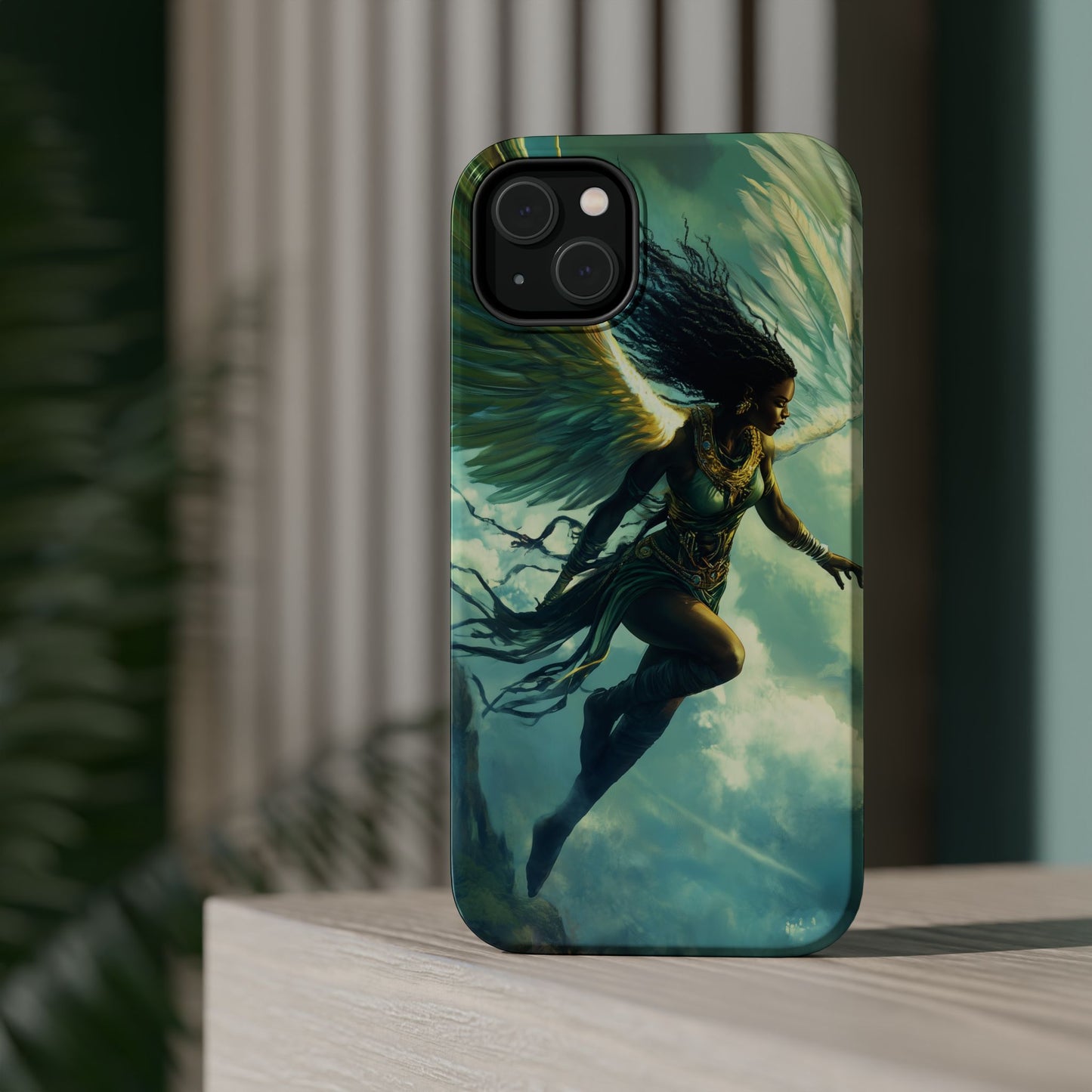 ﻿Celestial Ascension: The AI Angelic Phone Case