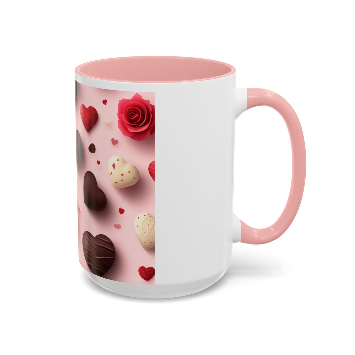 'Valentines day pattern' Accent Coffee Mug (11, 15oz)