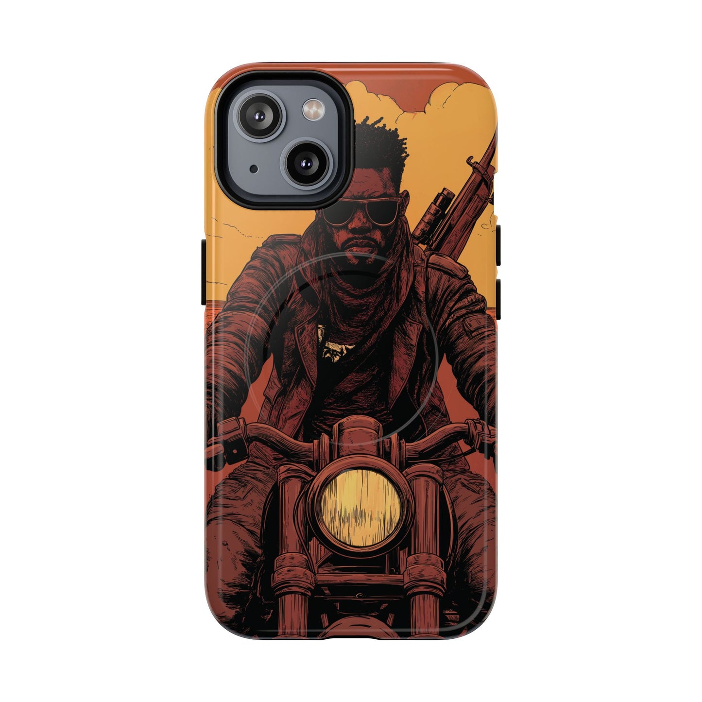 Motorcycle Rider Tough Magnetic Phone Case - Bold Design for Adventurers