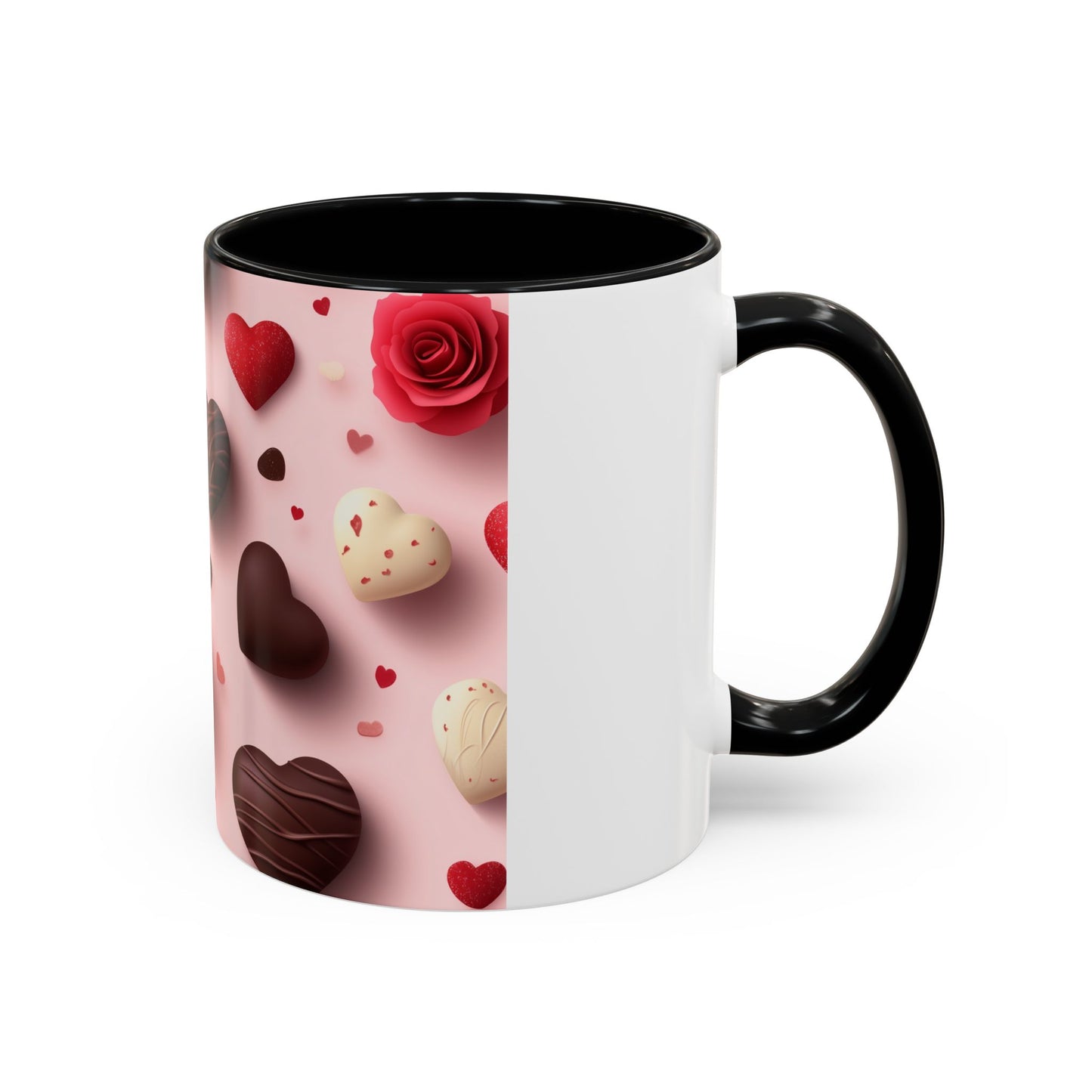 'Valentines day pattern' Accent Coffee Mug (11, 15oz)