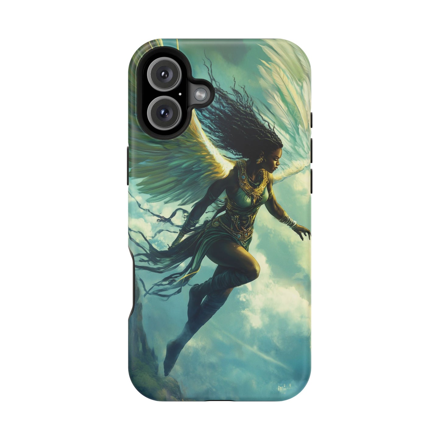 ﻿Celestial Ascension: The AI Angelic Phone Case