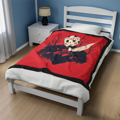 'Jason Voorhees in love' Plush Blanket