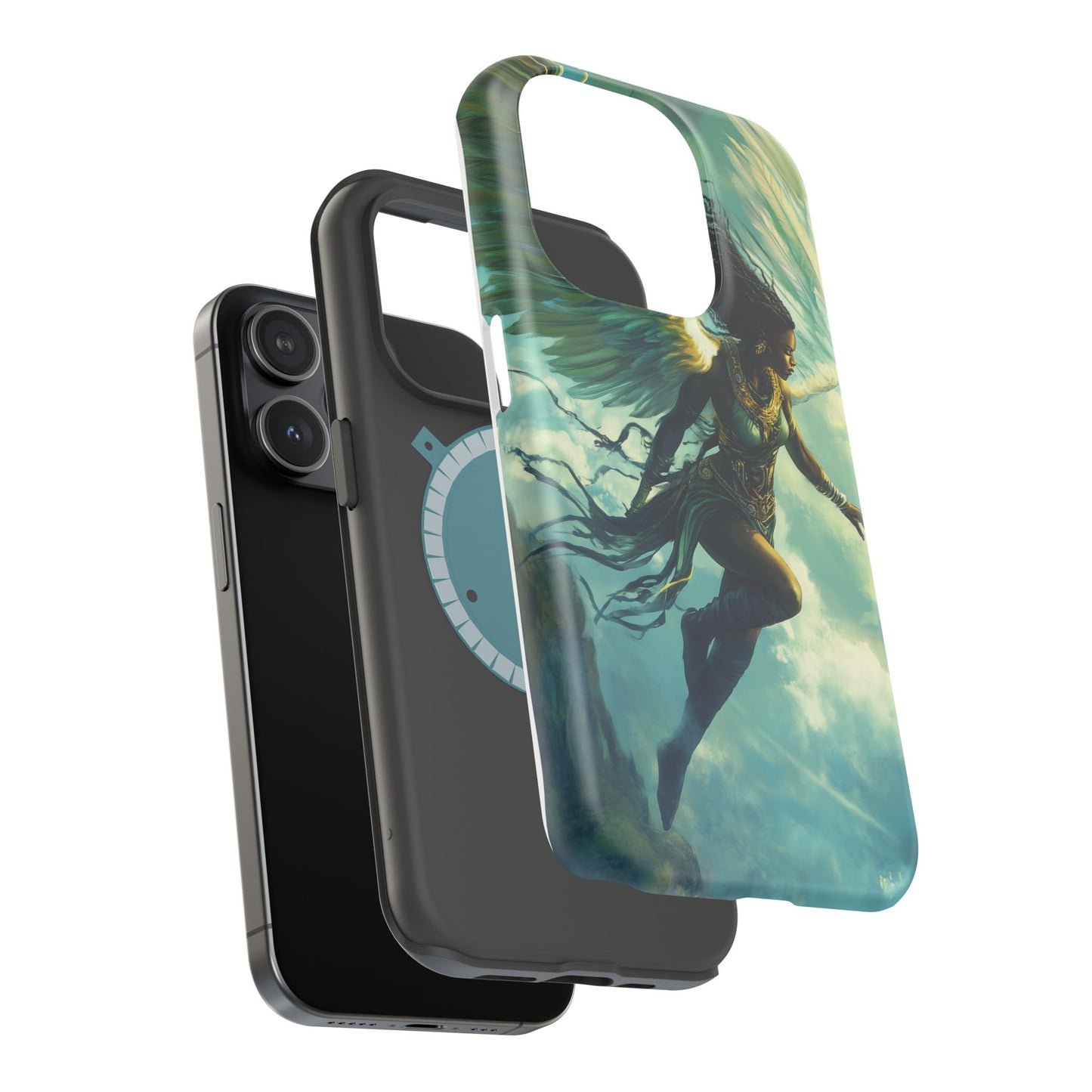 ﻿Celestial Ascension: The AI Angelic Phone Case