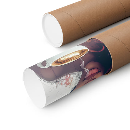 'Coffee-Scented Dreams' Vertical Posters