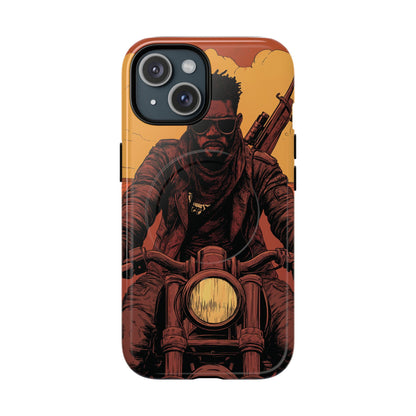 Motorcycle Rider Tough Magnetic Phone Case - Bold Design for Adventurers